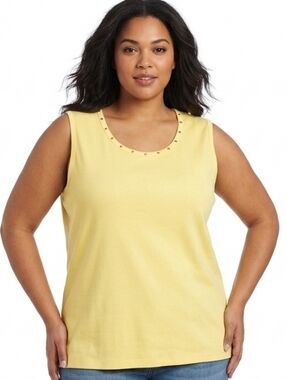 NWT Rafaella Studded Tank Top (Runs Small)